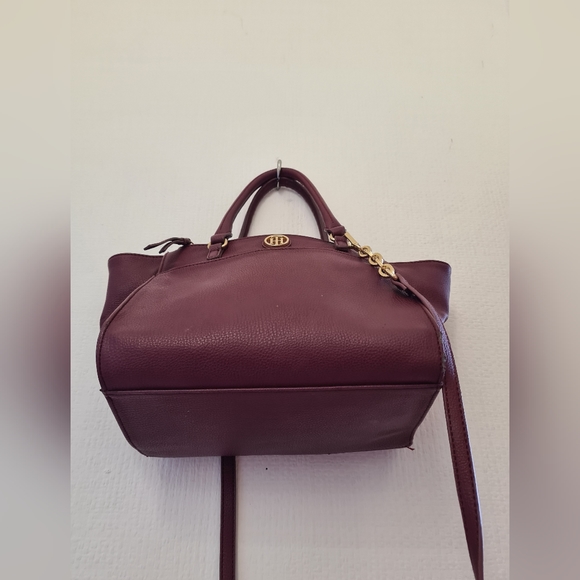 Tommy Hilfiger burgundy faux leather bag shoulder bag - Picture 16 of 16